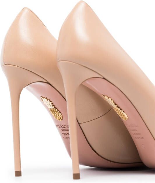 Aquazzura Purist leren pumps Beige
