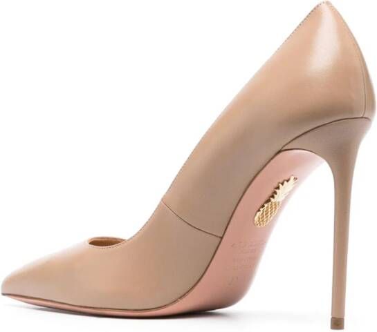 Aquazzura Purist pumps met puntige neus Beige