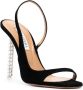 Aquazzura Rock Chic 105mm suède sandalen Zwart - Thumbnail 2