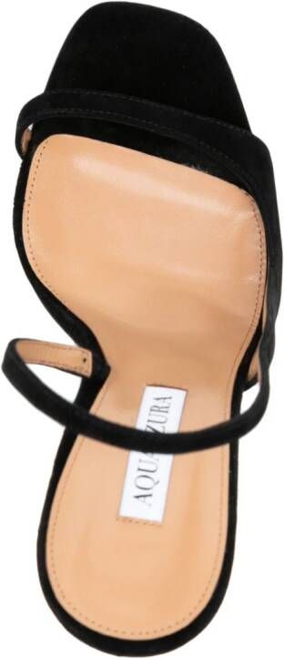 Aquazzura Rock Chic 105mm suède sandalen Zwart
