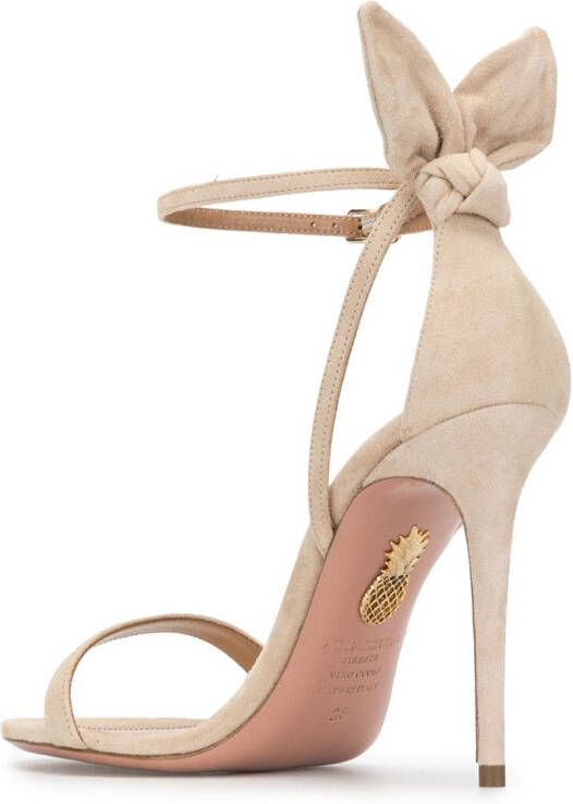 Aquazzura Sandalen met strik Geel