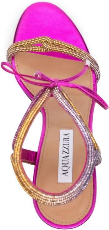 Aquazzura Sandalen verfraaid met kristal (100 mm) Roze