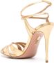 Aquazzura Siren 105mm leren sandalen Goud - Thumbnail 3