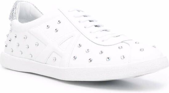 Aquazzura Sneakers verfraaid met kristallen Wit