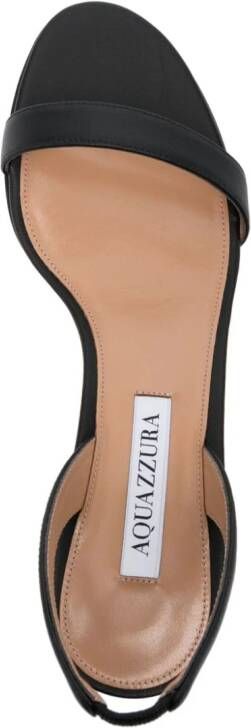 Aquazzura So Nude 50mm leren sandalen Zwart