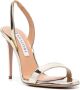 Aquazzura So Nude metallic slingback sandalen Goud - Thumbnail 2