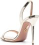 Aquazzura So Nude metallic slingback sandalen Goud - Thumbnail 3