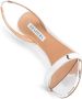 Aquazzura So Nude metallic slingback sandalen Zilver - Thumbnail 4