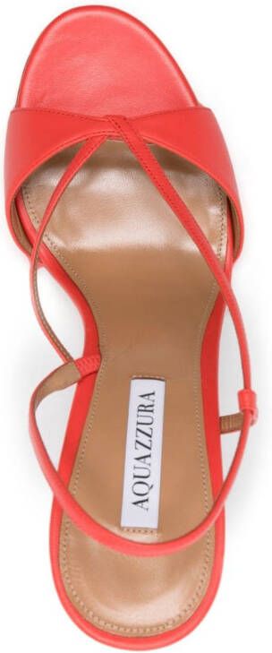 Aquazzura Sognare 105mm leren sandalen Rood