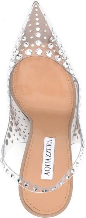 Aquazzura Starburst pumps met puntige neus Beige