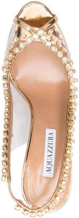 Aquazzura 115 mm Temptation sandalen Goud