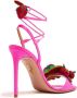 Aquazzura Strawberry Punch sandalen met T-bandje Roze - Thumbnail 3