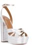 Aquazzura Sundance 140 sandalen met plateauzool Zilver - Thumbnail 2