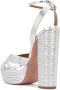 Aquazzura Sundance 140 sandalen met plateauzool Zilver - Thumbnail 3