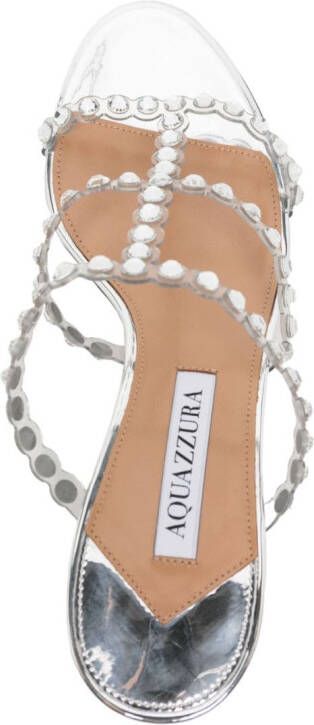 Aquazzura Tequila Plexi muiltjes Zilver