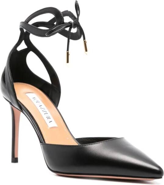 Aquazzura Tessa leren pumps Zwart