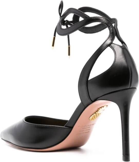 Aquazzura Tessa leren pumps Zwart