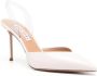Aquazzura V Plexi Sling leren pumps Roze - Thumbnail 2