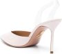 Aquazzura V Plexi Sling leren pumps Roze - Thumbnail 3