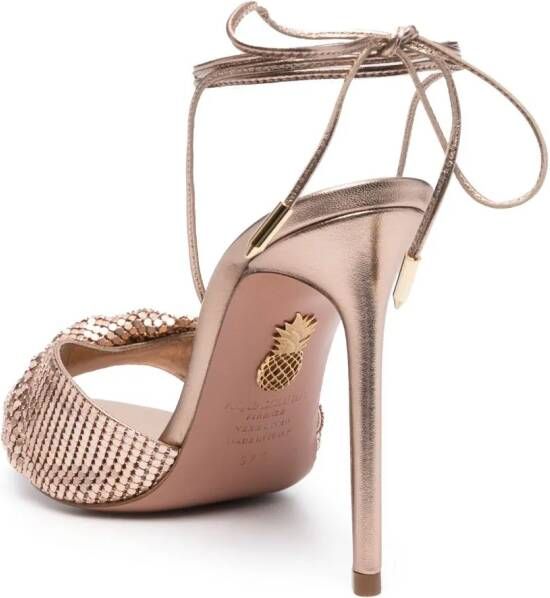 Aquazzura Verfraaide vetersandalen Roze