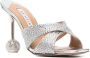 Aquazzura Yes Darling muiltjes met kristal Zilver - Thumbnail 2