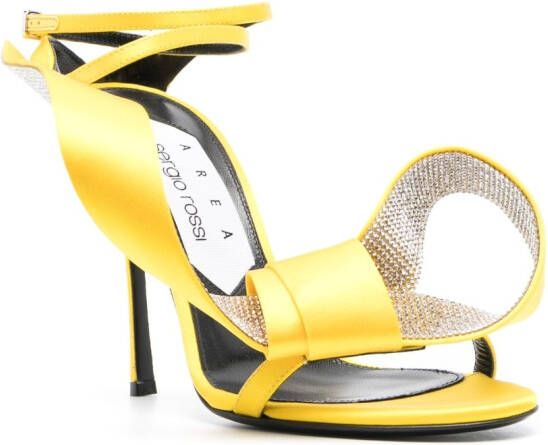 AREA Marquise sandalen met strikdetail Geel