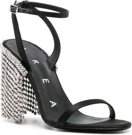 AREA Sandalen met stras Zwart