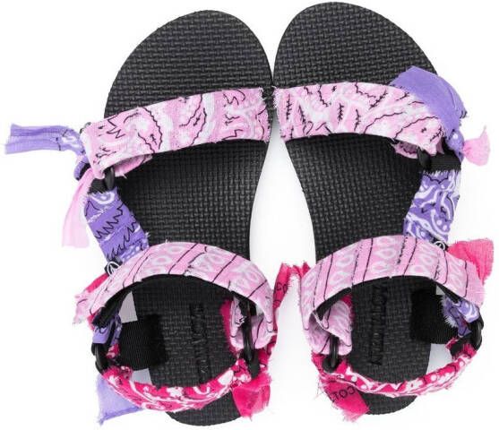 Arizona Love Kids Trekky sandalen met bandanaprint Roze