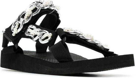 Arizona Love Sandalen met kettingdetail Zwart