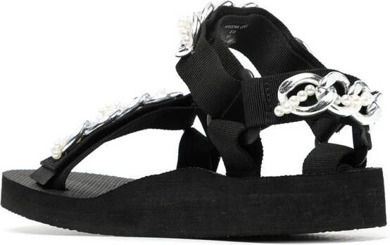 Arizona Love Sandalen met kettingdetail Zwart