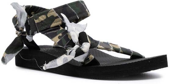 Arizona Love Trekky sandalen met camouflageprint Groen