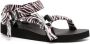 Arizona Love Trekky sandalen met zebraprint Zwart - Thumbnail 2