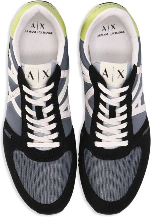 Armani Exchange AX sneakers met vlakken Geel