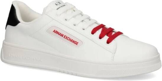 Armani Exchange Sneakers met dubbelkleurige veters Wit