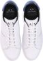 Armani Exchange logo-embossed low-top sneakers Wit - Thumbnail 4