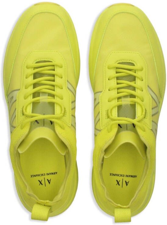 Armani Exchange Sneakers met vlakken Geel