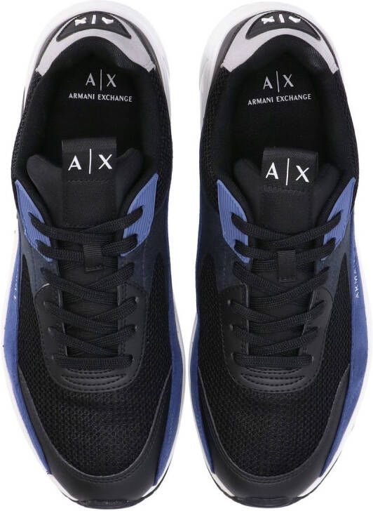 Armani Exchange Sneakers met logoprint Blauw