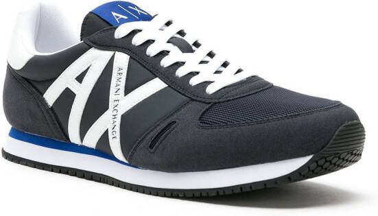 Armani Exchange Sneakers met logo Blauw