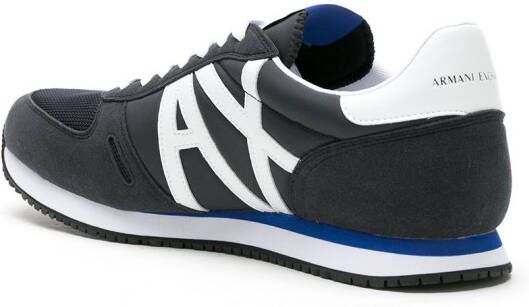 Armani Exchange Sneakers met logo Blauw