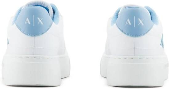 Armani Exchange Sneakers met logo-reliëf Wit