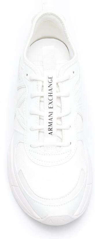 Armani Exchange Sneakers met logo Wit
