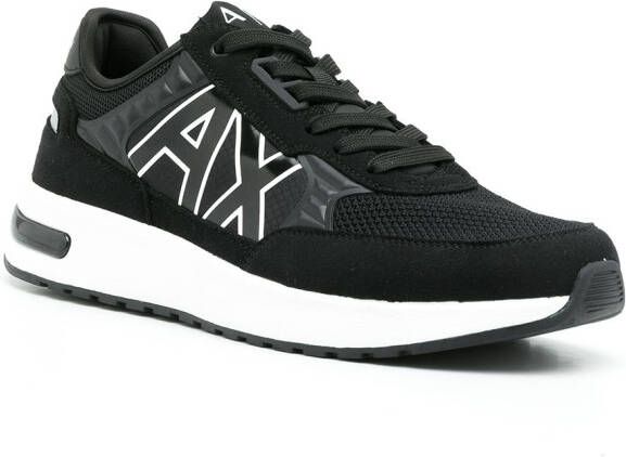 Armani Exchange Sneakers met logoprint Zwart