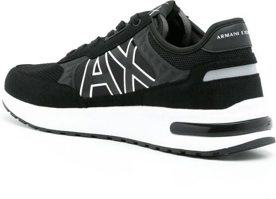 Armani Exchange Sneakers met logoprint Zwart