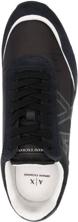 Armani Exchange Sneakers met logoprint Zwart