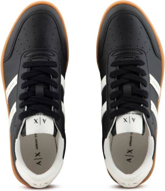 Armani Exchange Sneakers met logoprint Zwart