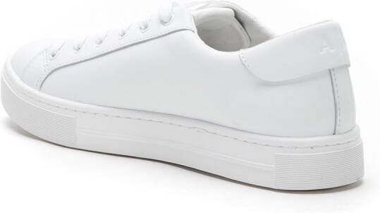 Armani Exchange Sneakers met logoplakkaat Wit
