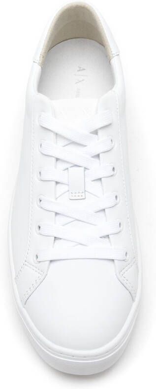 Armani Exchange Sneakers met logoplakkaat Wit