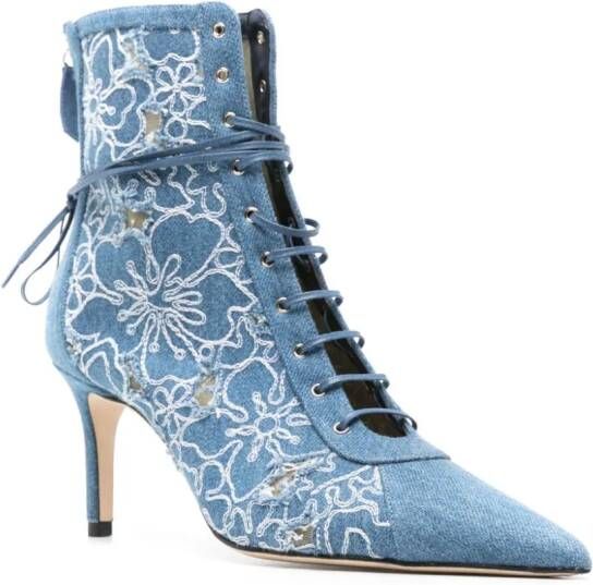 Arteana Torino 75 mm denim laarzen Blauw