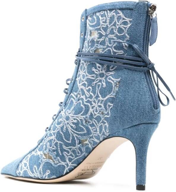 Arteana Torino 75 mm denim laarzen Blauw