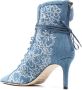 Arteana Torino 75 mm denim laarzen Blauw - Thumbnail 3